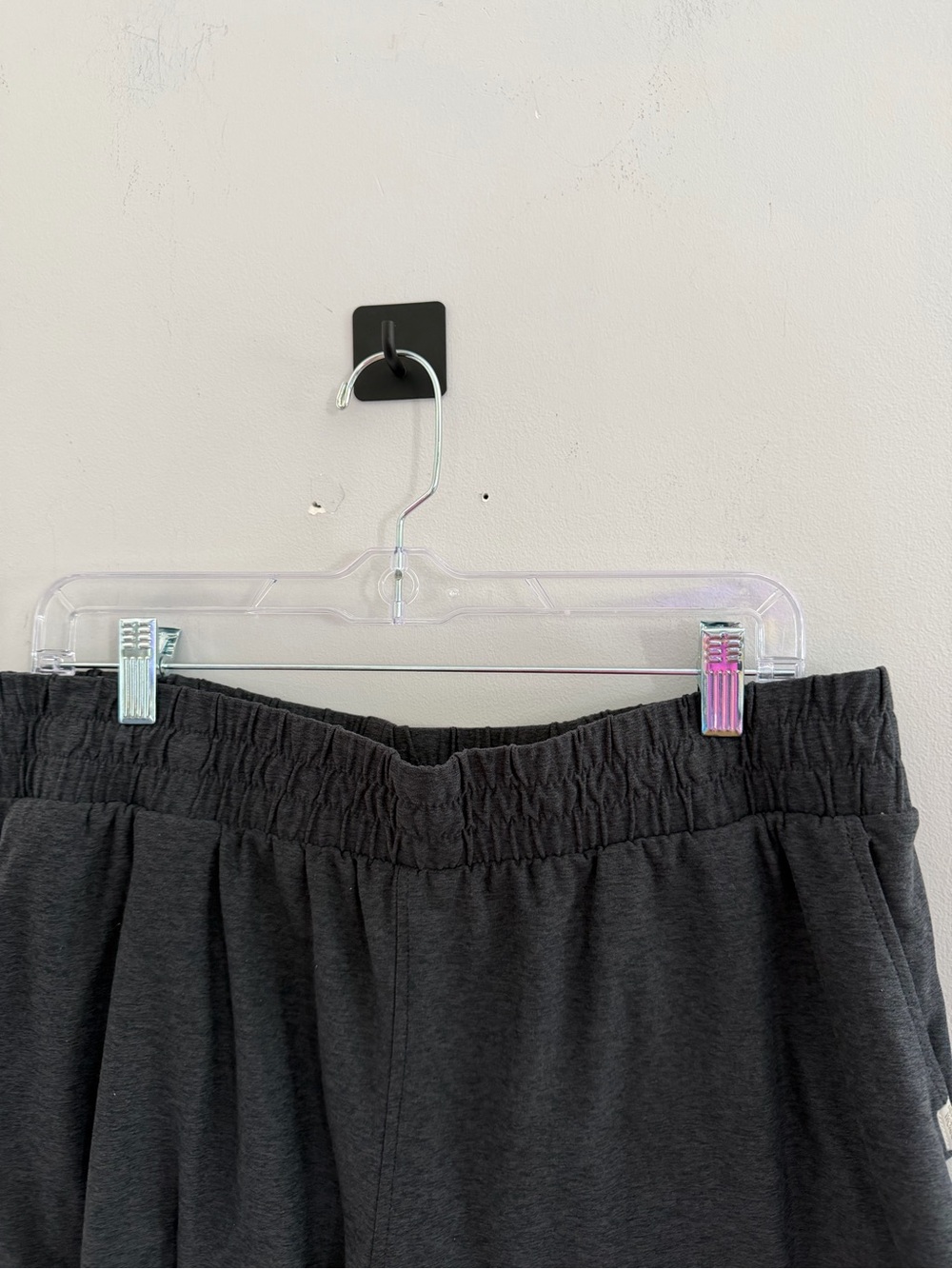 Athletic Works Dark Gray Elastic Waist Athletic Shorts - Picture 4 of 9